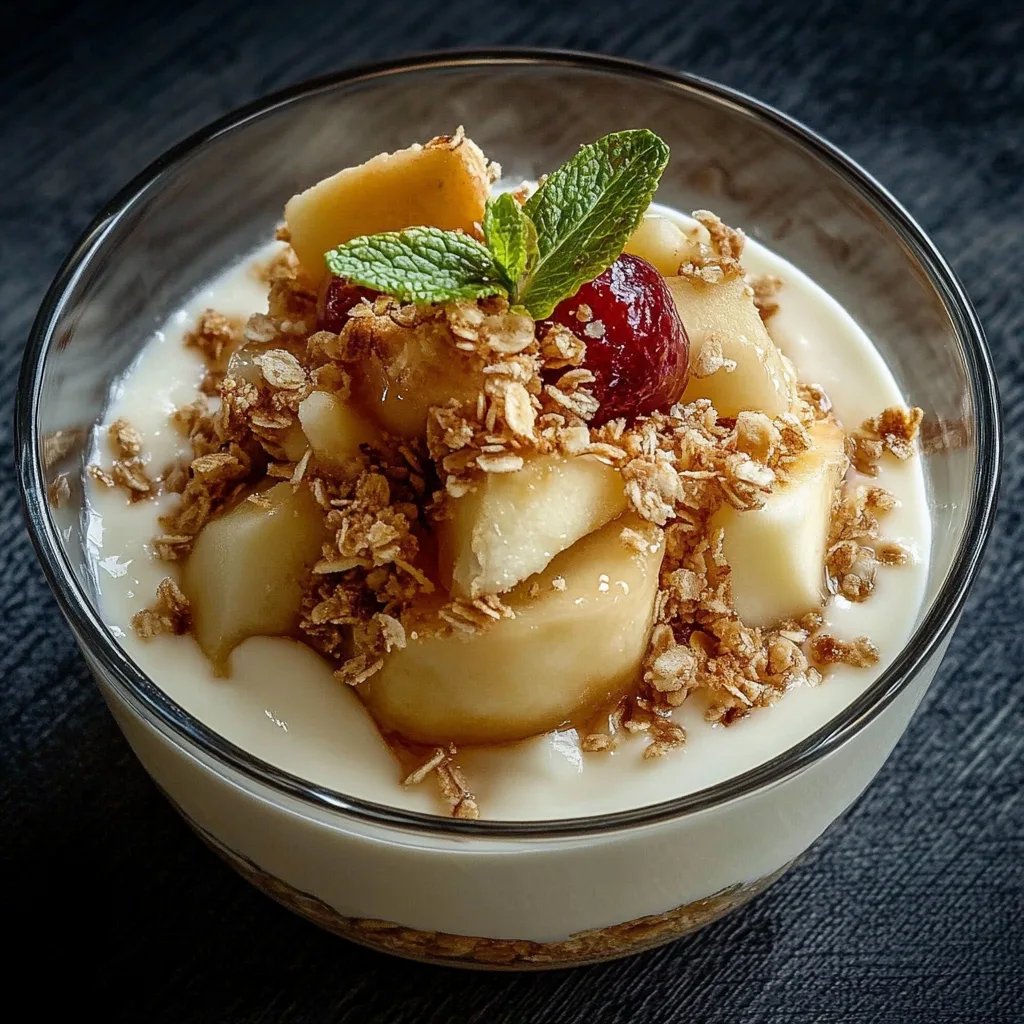 Köstlicher Zimt-Apfel-Joghurt