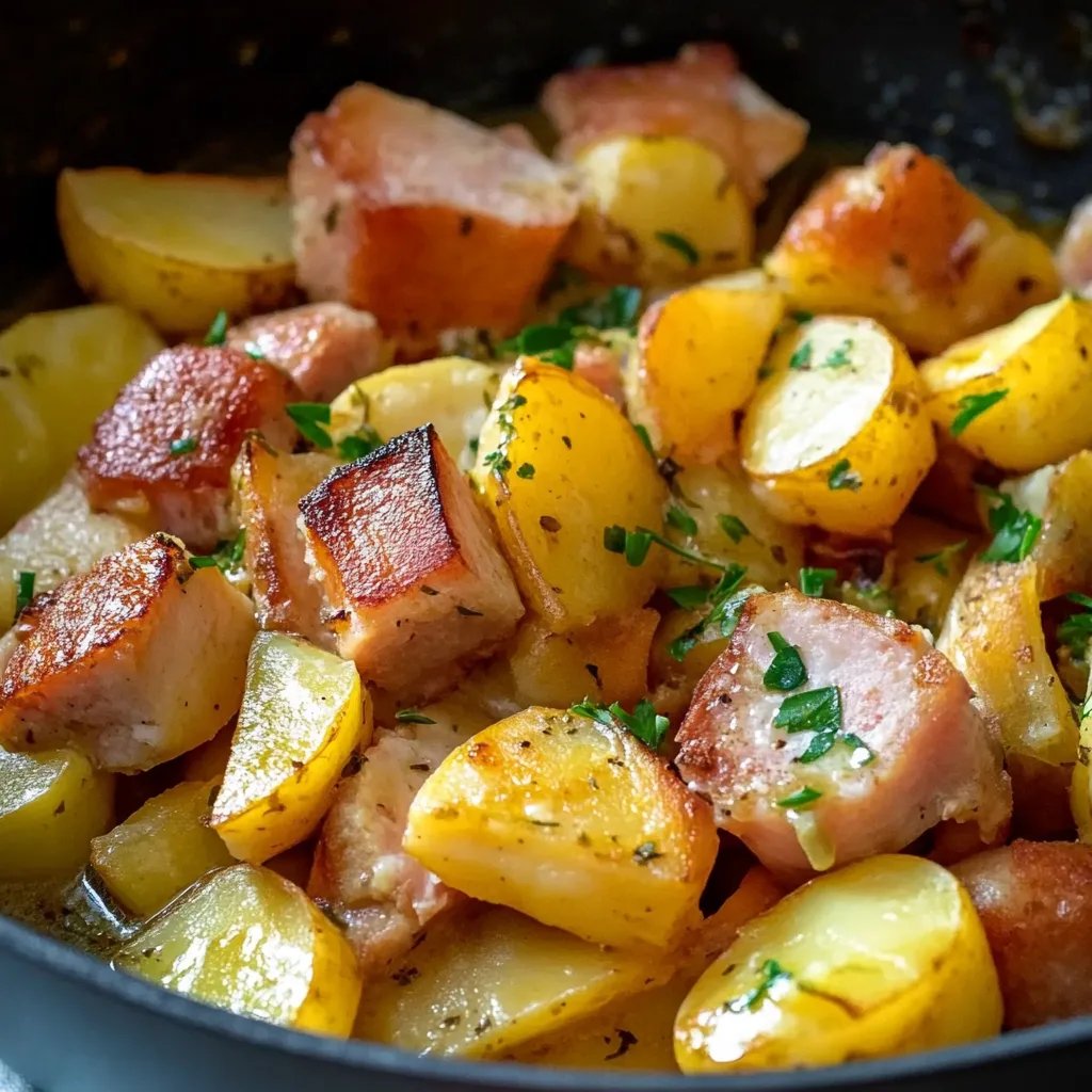 Kartoffel-Leberkäse-Pfanne