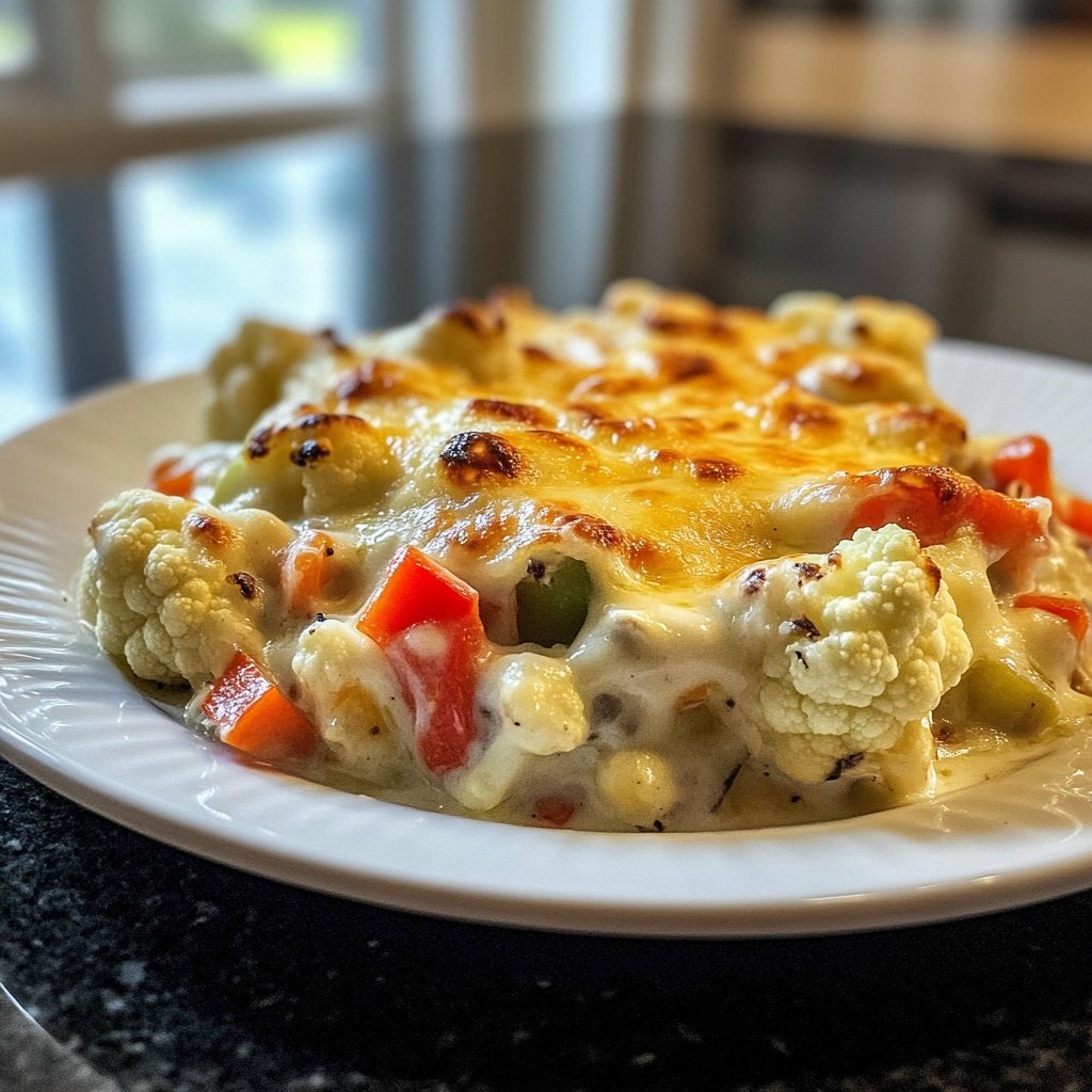 Gemüseauflauf mit Blumenkohl