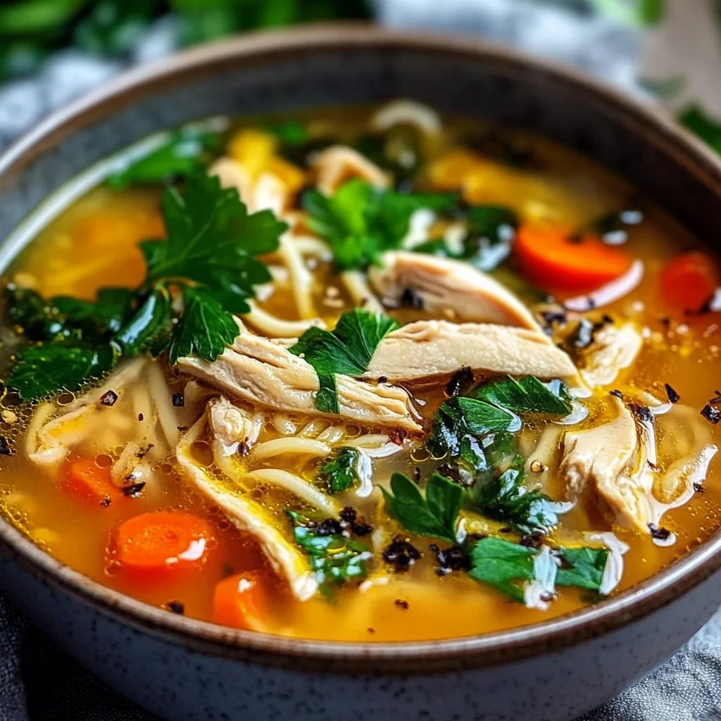 Hühnersuppe mit Kurkuma