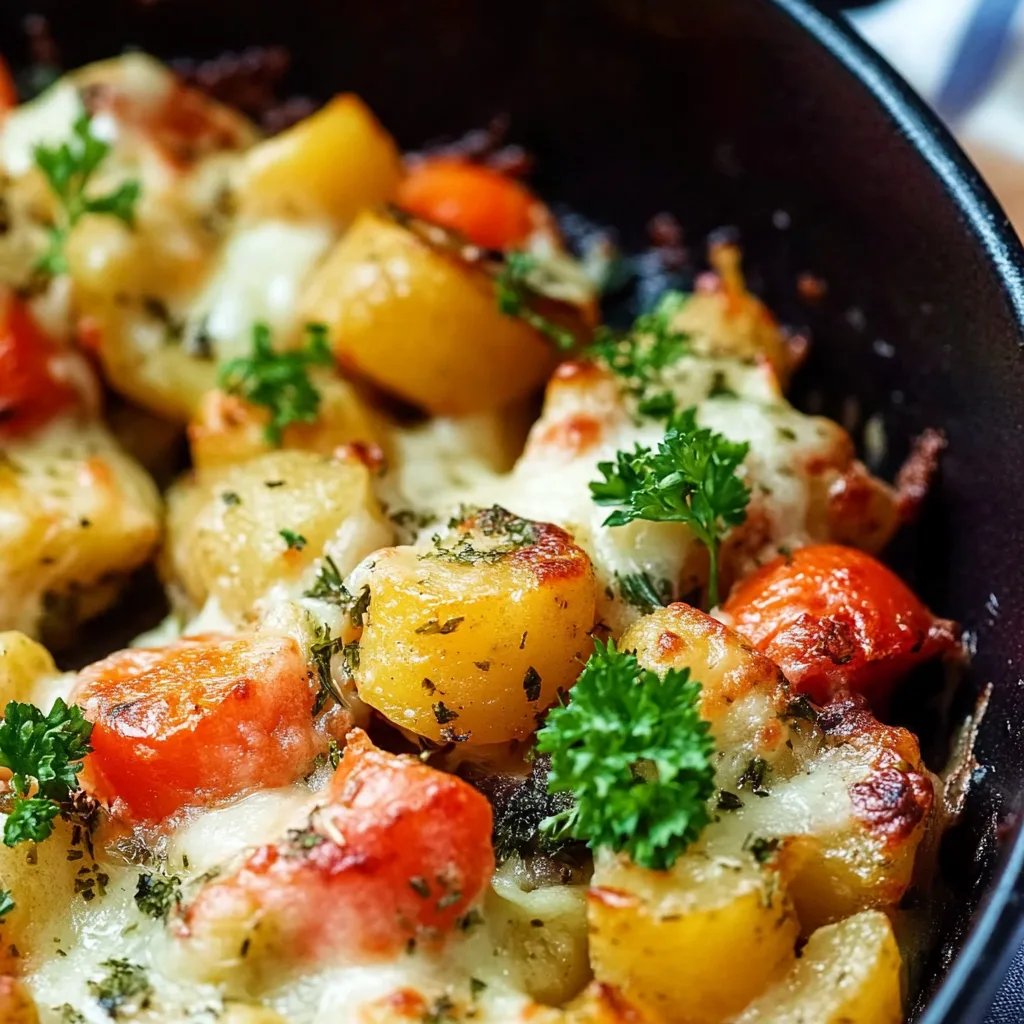 Bunter Gemüseauflauf mit Kartoffeln