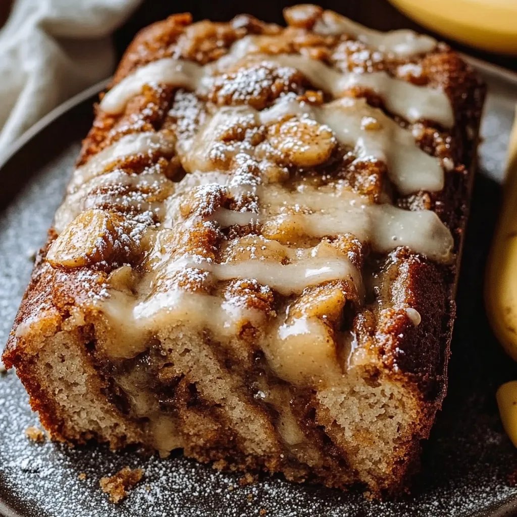 Hausgemachtes Bananenbrot mit Zimtwirbel