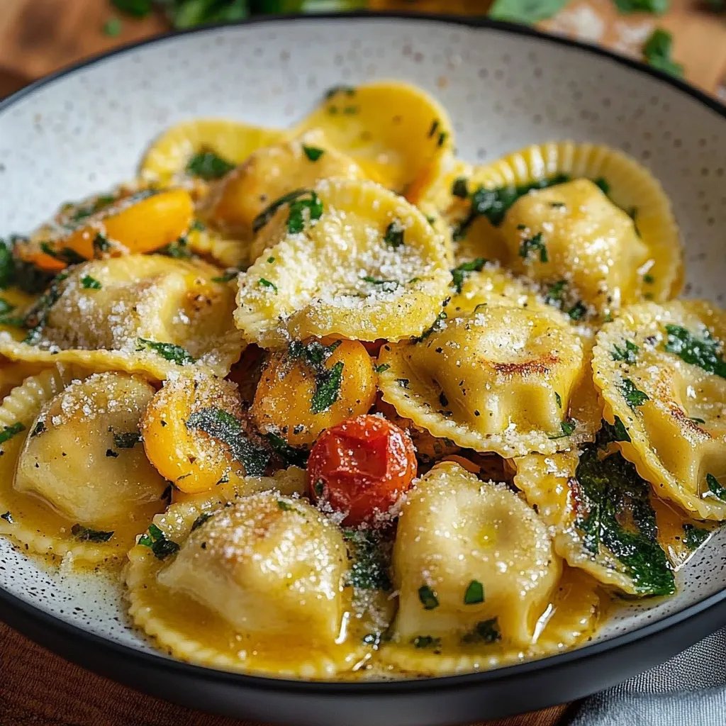 Bunte Ravioli-Gemüse-Pfanne