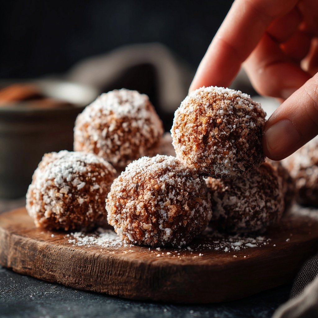 Spekulatius Kugeln - Pralinen für Weihnachten