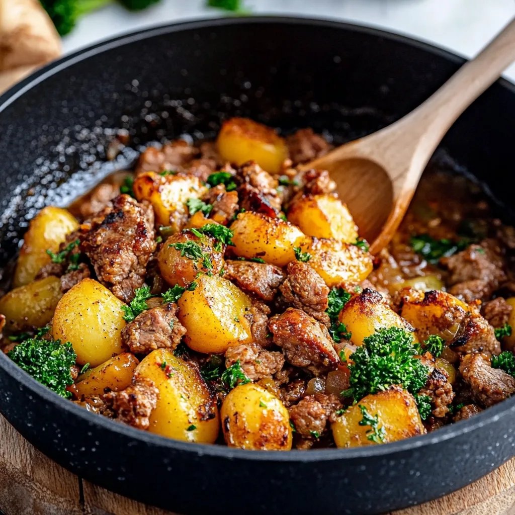 Kartoffelpfanne mit Hackfleisch